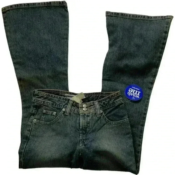 Limited Too Authentic Denim Jeans Junior Size 10 Regular Fit Flared Leg Blue - Picture 5 of 11
